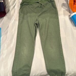 Janie and Jack Olive Green Joggers